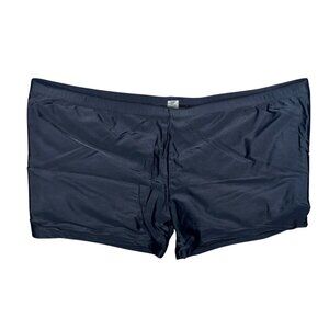 Black Swim Trunks With Stretch Fit & Elastic Waistband 2XL Womens